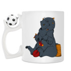 Кружка с футбольным мячиком