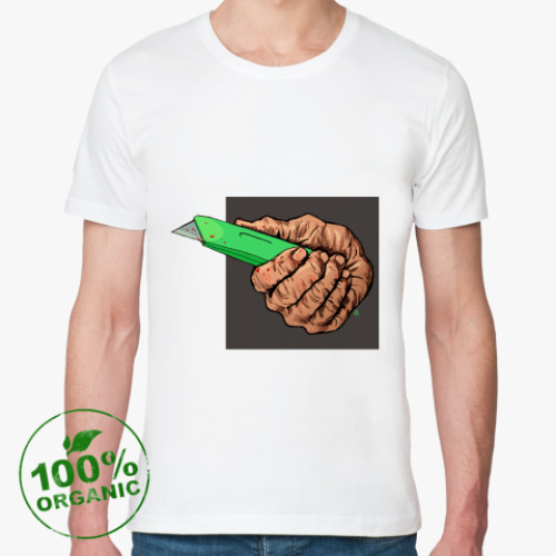 Футболка из органик-хлопка с принтом  knife