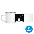 Кружка металлическая белая (круговая запечатка)