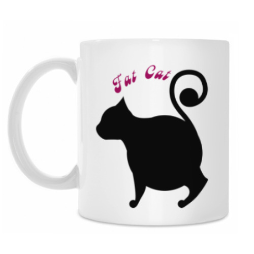 Кружка с принтом Толстый кот