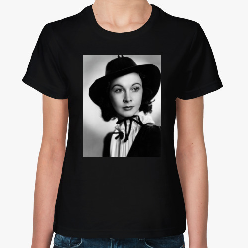 Женская футболка с принтом Вивьен Ли / Vivien Leigh