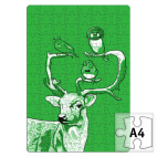 Пазл Олень и птички