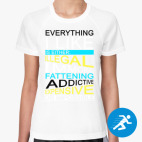 Женская спортивная футболка