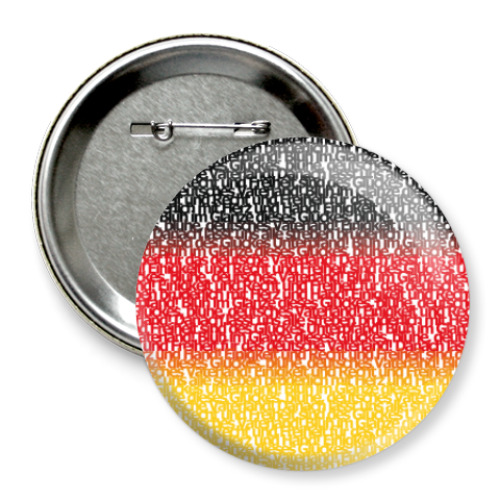 Значок 75мм с принтом Флаг Германии