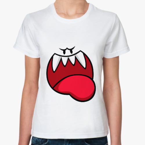 Классическая футболка с принтом Monster face