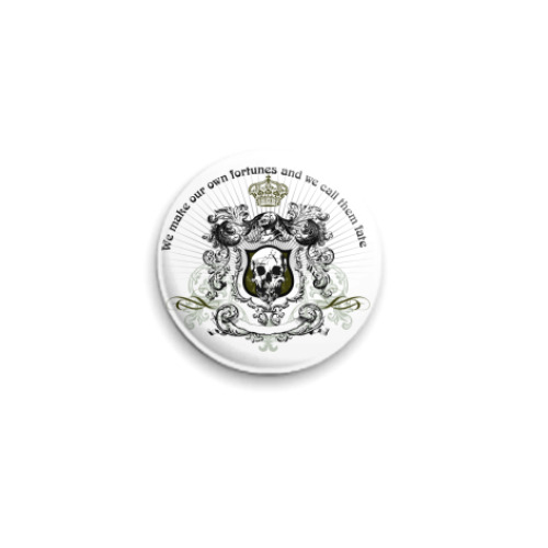 Значок 25мм skull fortune