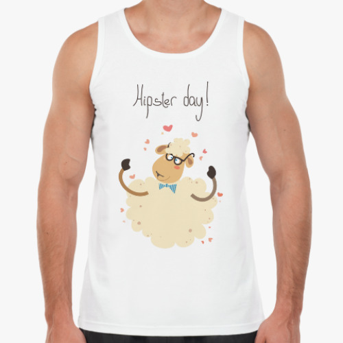 Майка с принтом День Хипстера