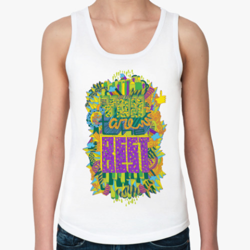 Женская майка с принтом The best