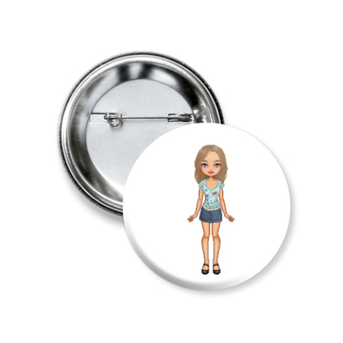 Значок 37мм с принтом Kelly