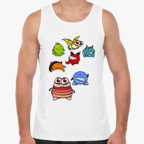 Майка с принтом Монстрики