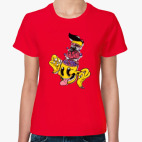 Классическая женская футболка CRAZY BRAIN