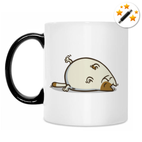 Кружка-хамелеон с принтом  Пятничный Котик №18