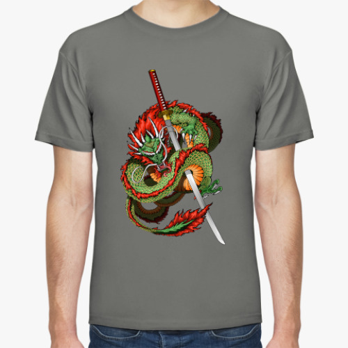 Футболка с принтом Дракон
