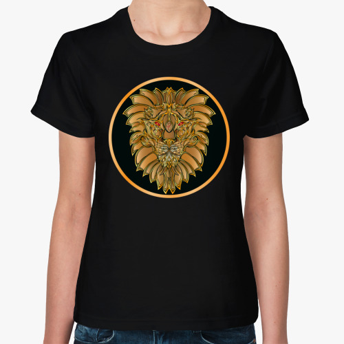 Женская футболка Лев знак зодиака