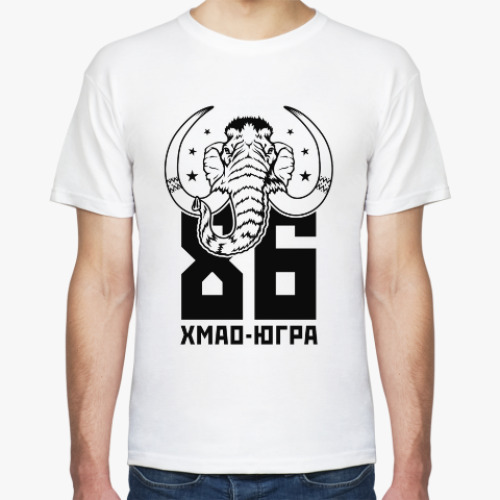Футболка с принтом Мамонт 86