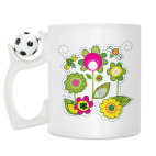 Кружка с футбольным мячиком