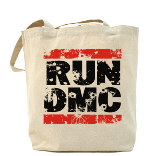 Сумка шоппер с принтом RUN DMC