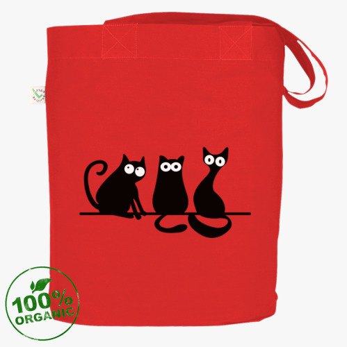 Сумка шоппер с принтом Коты/кошки (cats)