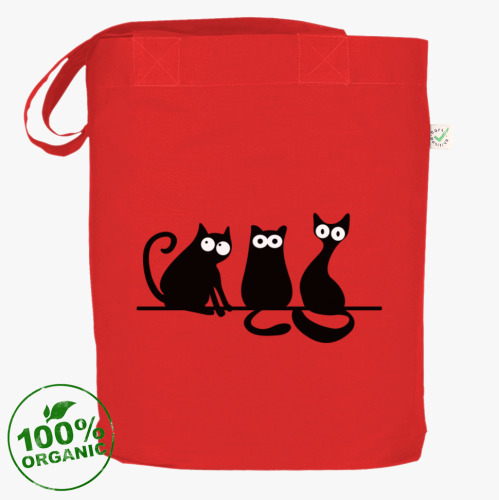 Сумка шоппер с принтом Коты/кошки (cats)