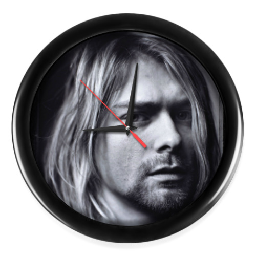 Настенные часы с принтом KURT COBAIN
