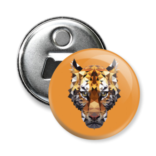 Магнит-открывашка с принтом Тигр / Tiger