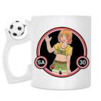 Кружка с футбольным мячиком