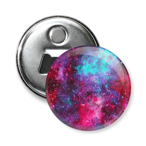 Магнит-открывашка с принтом Космос