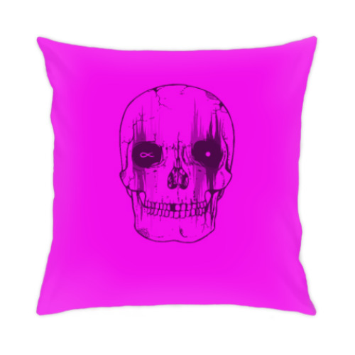 Подушка с принтом Череп