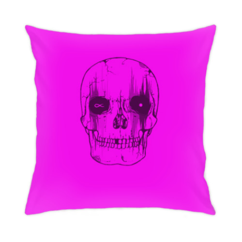Подушка с принтом Череп