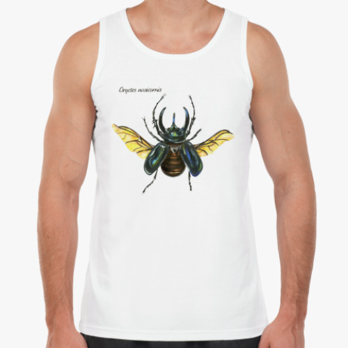 Майка с принтом Oryctes nasicornis