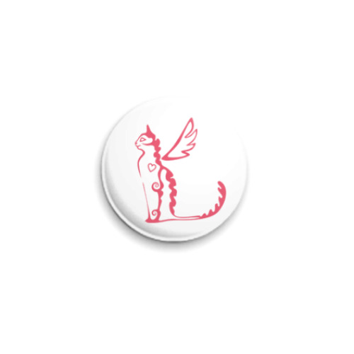 Значок 25мм 'kitty'
