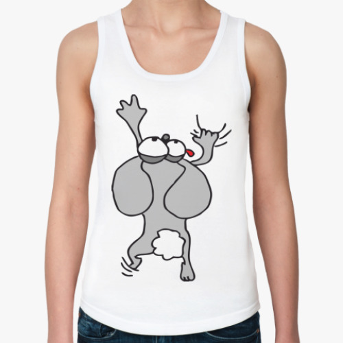 Женская майка с принтом Кролик