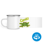 Кружка металлическая белая (круговая запечатка)