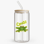 Банка с бамбуковой крышкой