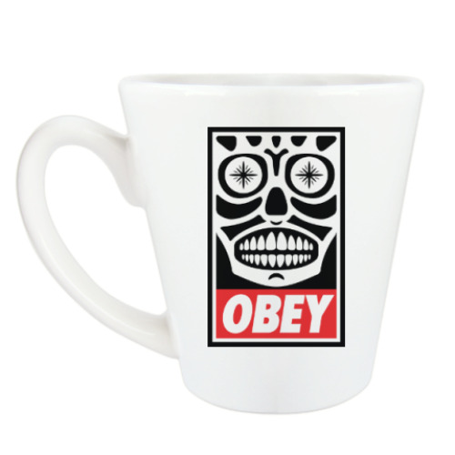 Чашка Латте с принтом Obey Mexico