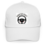 Кепка / бейсболка, белая (печать) Брюнетки рулят на Ferrari!