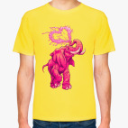 Классическая футболка Счастливый слоник