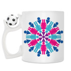 Кружка с футбольным мячиком