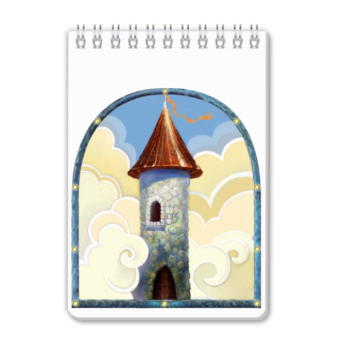 Блокнот с принтом Башня