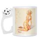 Кружка с футбольным мячиком