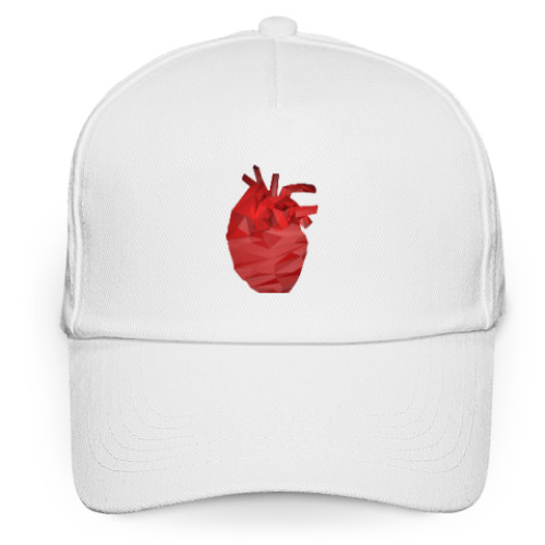 Кепка бейсболка Сердце 3D