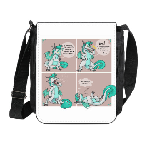 Сумка на плечо (мини-планшет) с принтом DragonMini