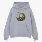 Толстовка худи оверсайз