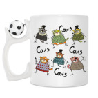 Кружка с футбольным мячиком