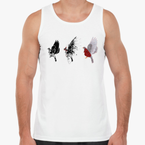 Майка с принтом Голуби