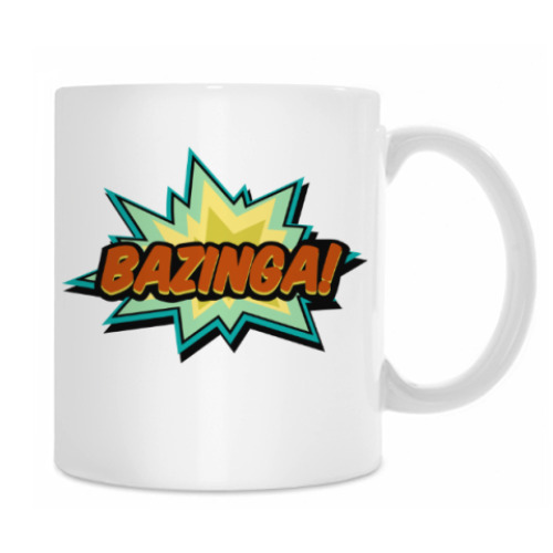 Кружка с принтом BAZINGA!
