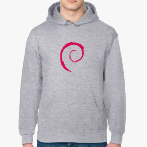Толстовка худи с принтом Debian
