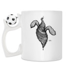 Кружка с футбольным мячиком