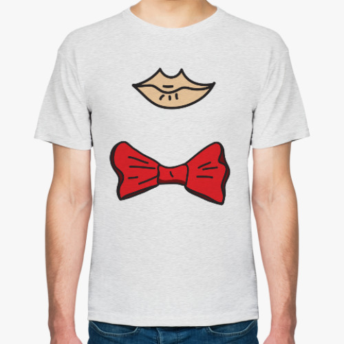 Футболка с принтом Образ с красной бабочкой