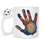 Кружка с футбольным мячиком